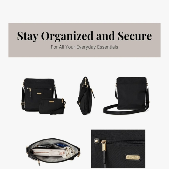 Baggalini Black Crossbody Purse & Wallet - Picture 4 of 4